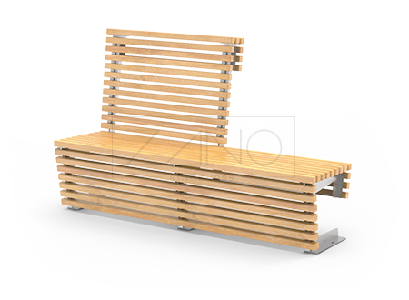 Banc public modulaire inox Flash Banc modulaire