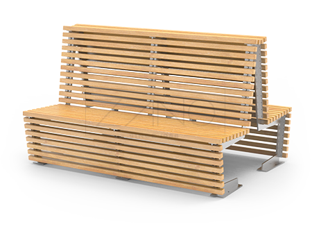 Banc public modulaire en inox Flash Banc public modulaire