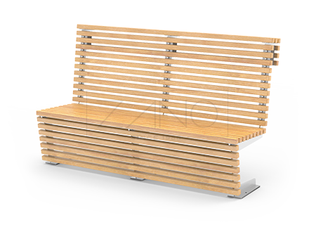 Banc extérieur pour collectivités banc public modulaire