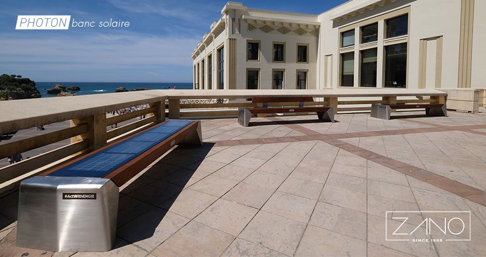 Banc solaire connecté Photon | Biarritz Banc solaire connecté Photon | Biarritz