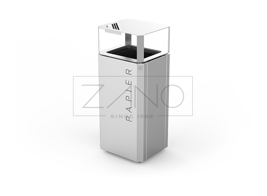 Poubelle Avec Cendrier Stilo 03.048.2 | Acier Inoxydable Poubelle Avec Cendrier Stilo 03.048.2 | Acier Inoxydable