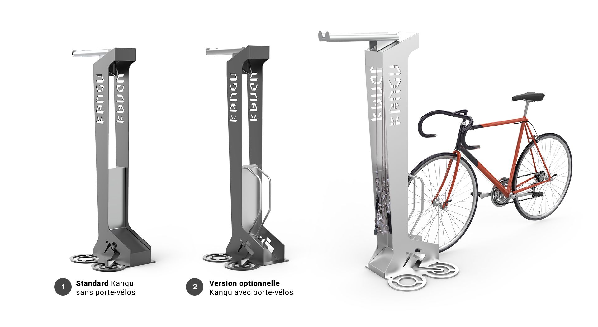 Version optionnelle Kangu avec porte-bicyclette Version optionnelle Kangu avec porte-bicyclette