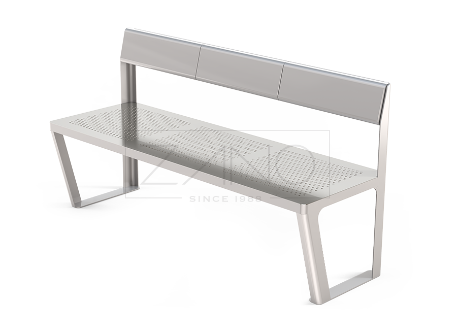 Banc Scandik 02.046.P | acier inoxydable