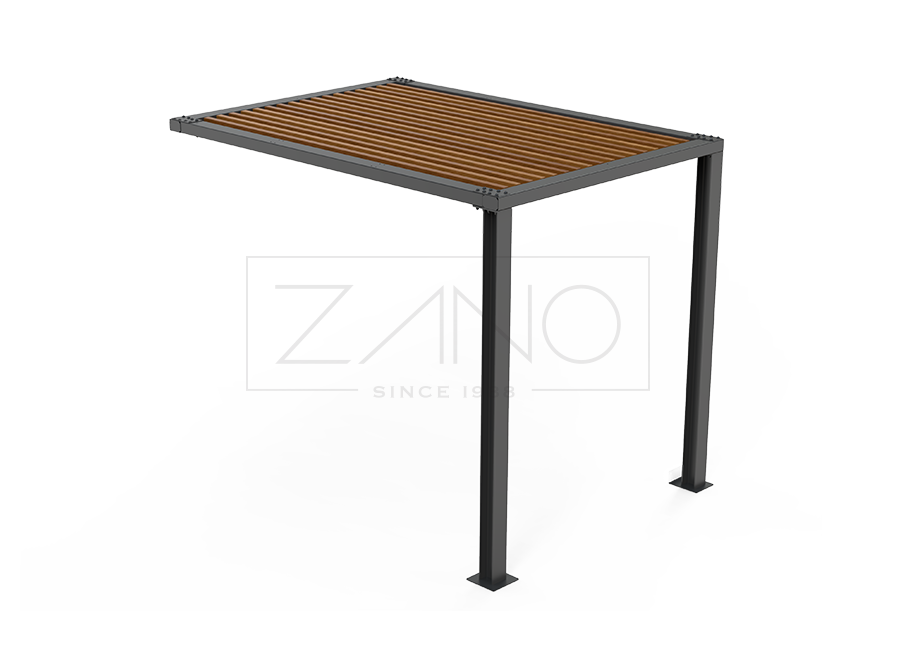 Module de pergola 2 x 3 m 22.101.3 acier au carbone