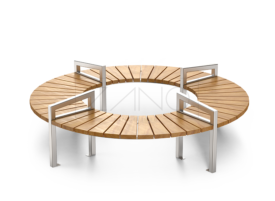 bancs ronds pour centres commerciaux
