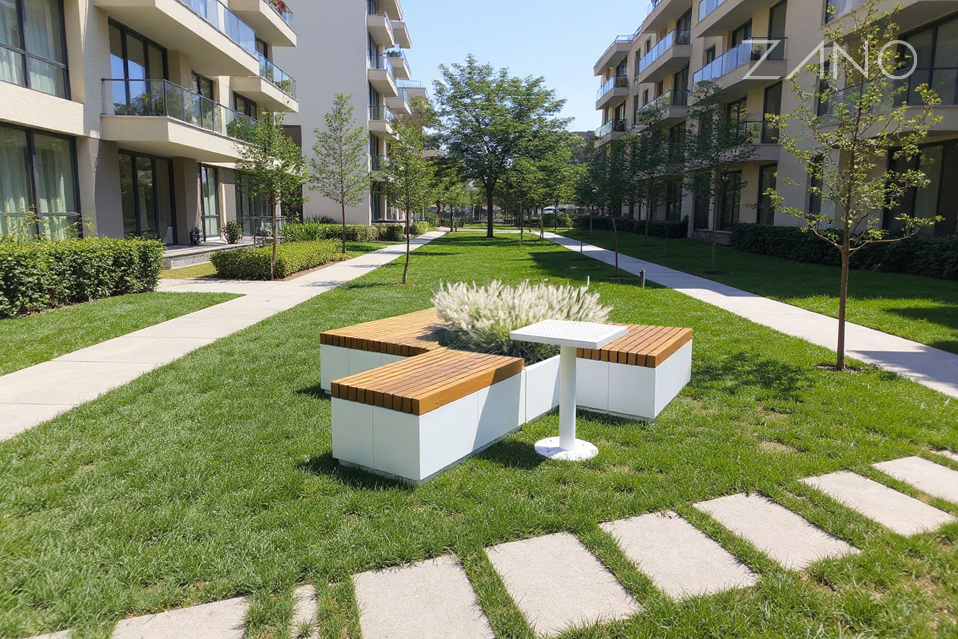 Mobilier de parc modulaire