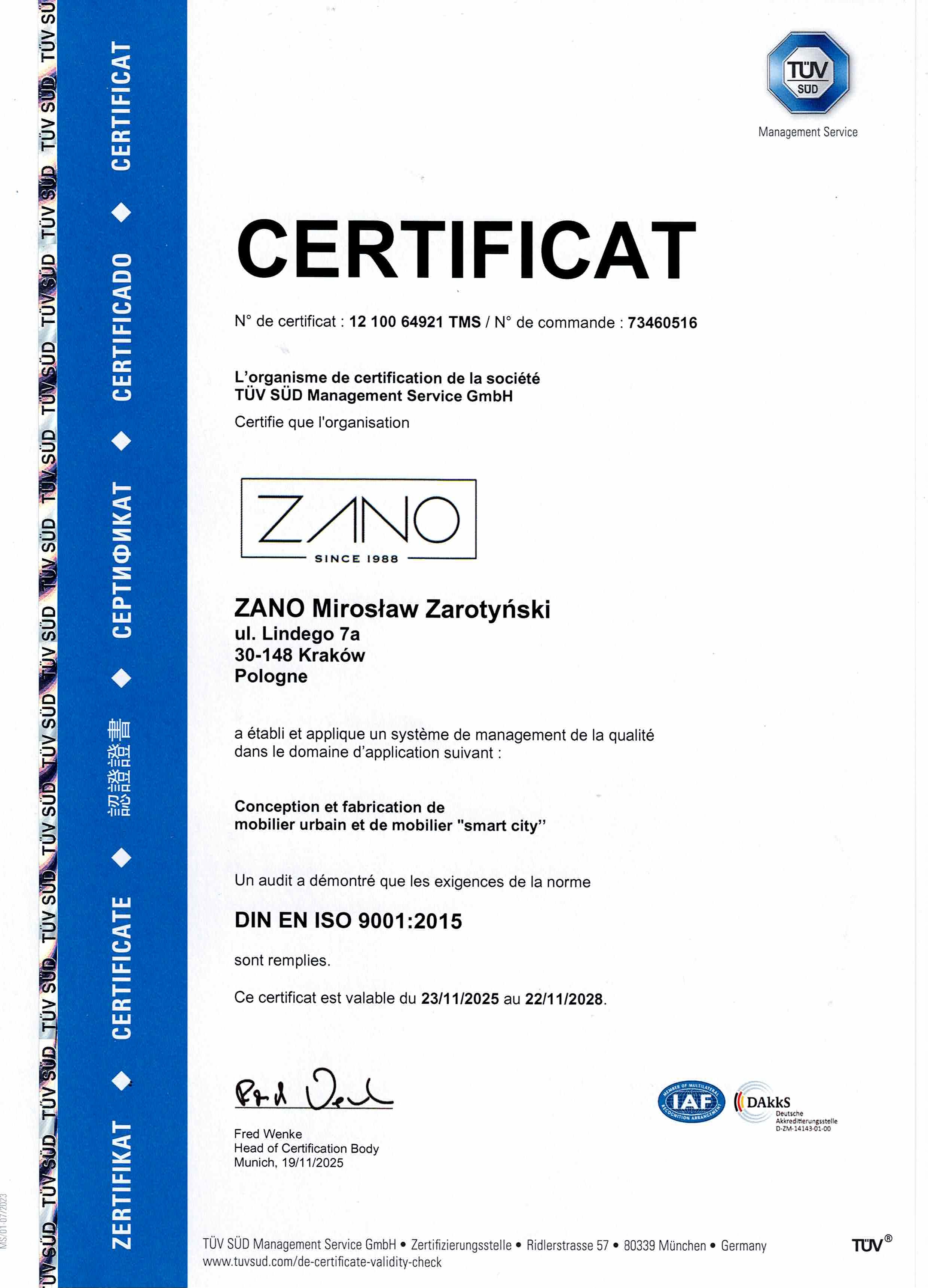 TUV ISO 2026 FRA TUV ISO 2026 FRA
