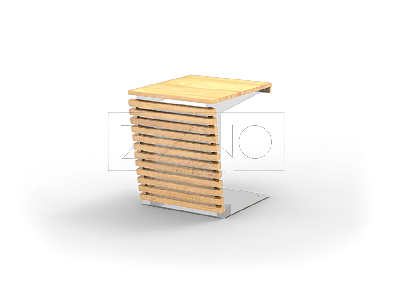 table d’extérieur inox bois table pique-nique