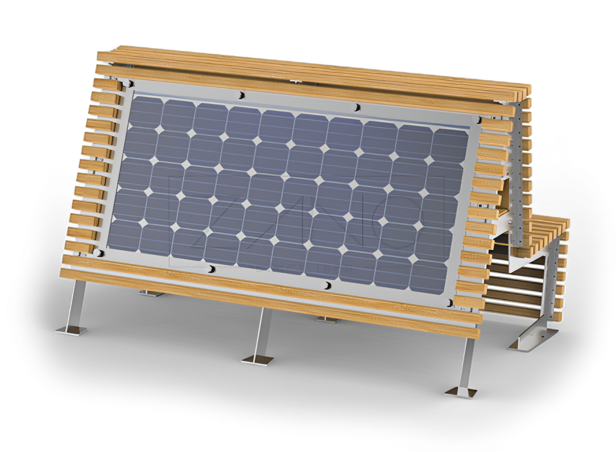 Banc inteligent avec panneaux solaires Flash 02.025.1 | ZANO Mobilier ubrain Banc avec panneaux solaires Flash 02.025.1