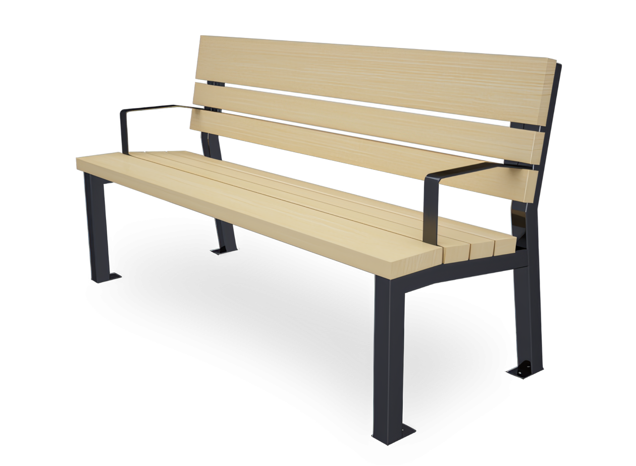 banc extérieur avec accoudoirs Valencia banc public prix