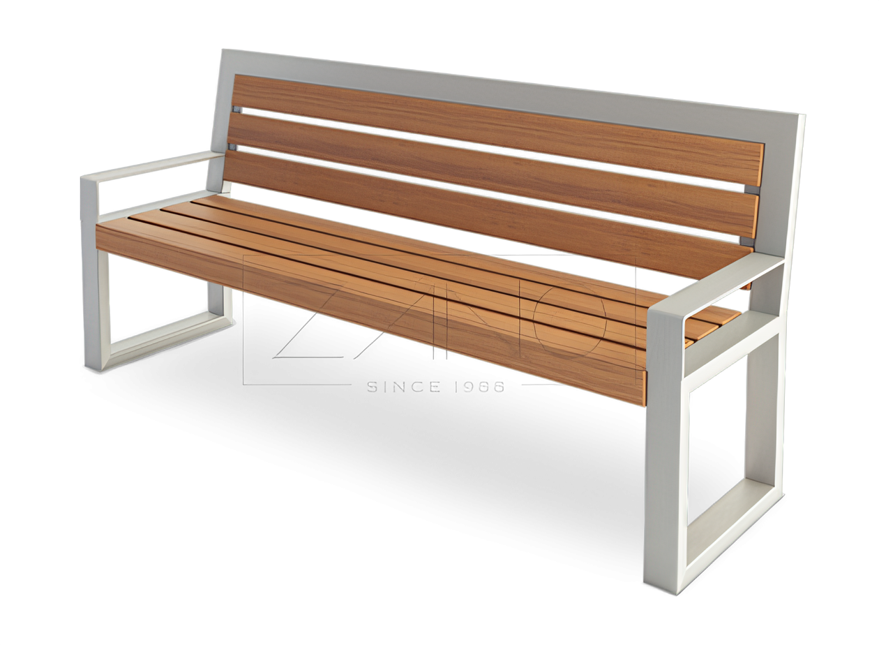 banc public avec dossier et accoudoirs banc mobilier urbain