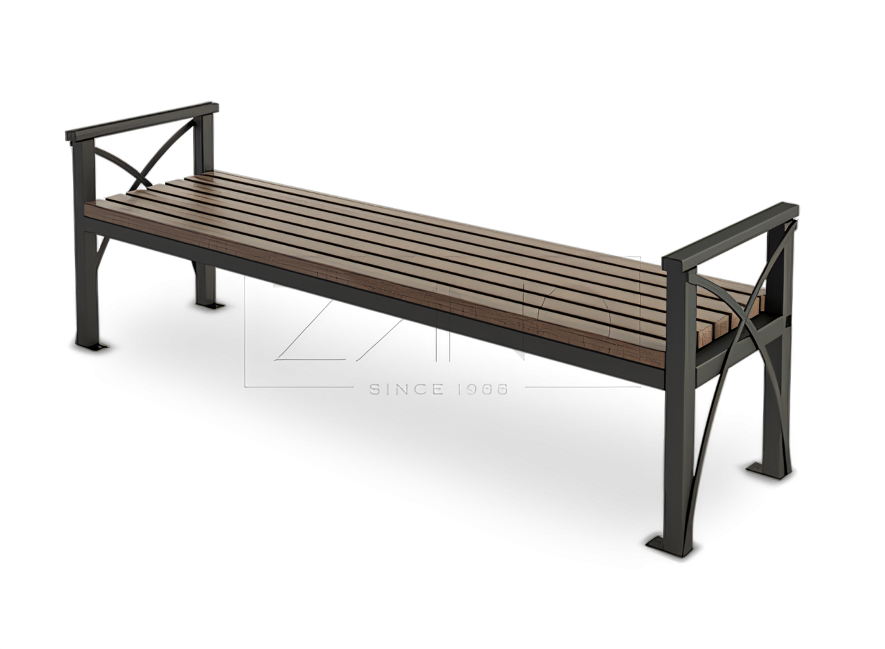 banquette m&eacute;tallique ext&eacute;rieure