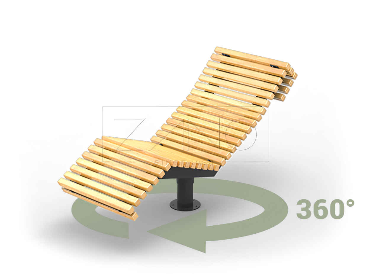 Chaise longue urbain pivotante 02.525 chaise-longue-urbain-pivotante