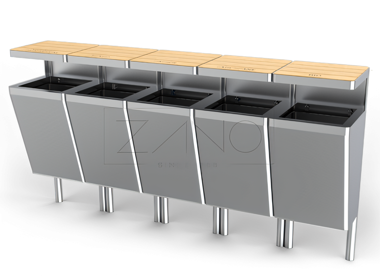 Poubelle Scandik de recyclage 15.546 Poubelle Scandik de recyclage 15.546 | ZANO Mobilier urbain