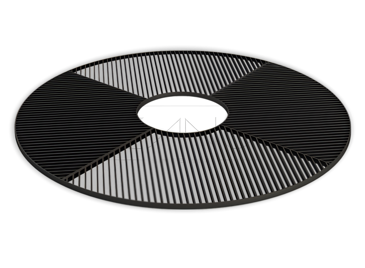 entourage d'arbre en acier