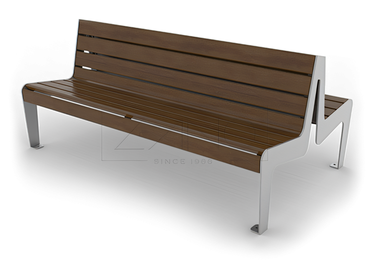 Banc public à double assise Soft Banc urbain design