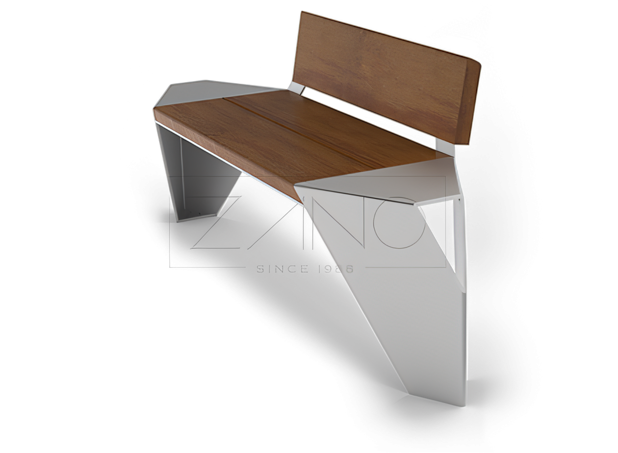 Banc IVO avec dossier | ZANO Mobilier urbain Banc IVO avec dossier | ZANO Mobilier urbain