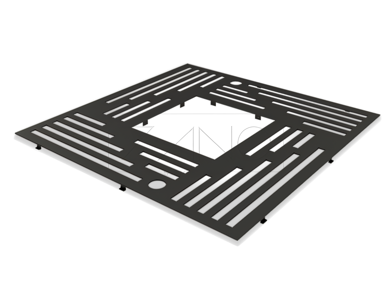 grille d'arbre carrée Rustica mobilier urbain grille d'arbre