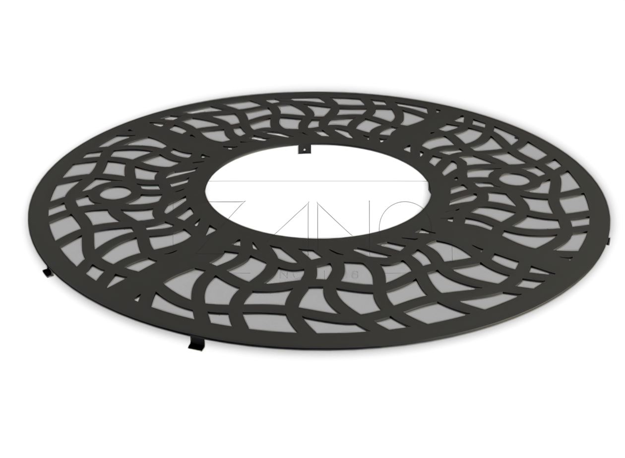 grille d'arbre en acier Rosette grilles d’entourage d’arbre