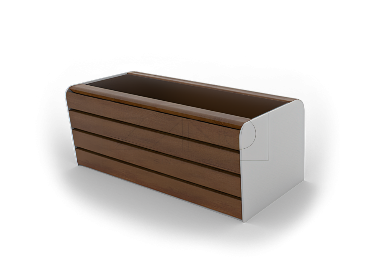 Jardinière Soft en acier inox 1M | ZANO Mobilier urbain Jardinière Soft en acier inox 1M | ZANO Mobilier urbain