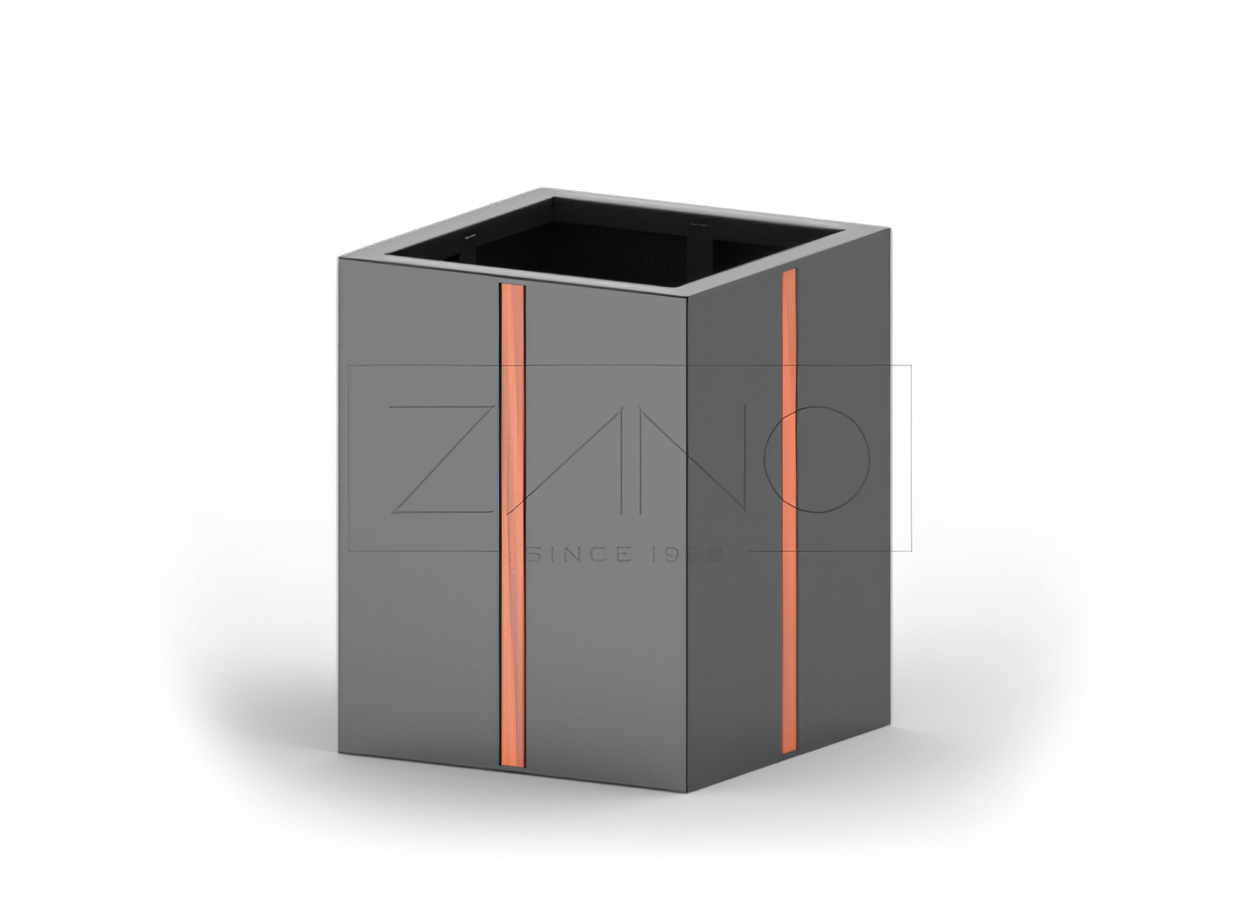 Jardinière Agawa en acier noir | ZANO Mobilier urbain Jardinière Agawa en acier noir | ZANO Mobilier urbain