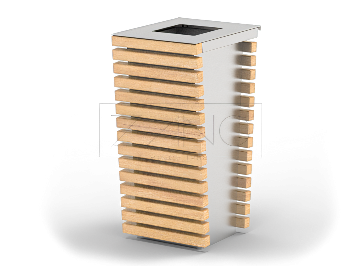 poubelle de voirie en inox Flash poubelle urbaine design