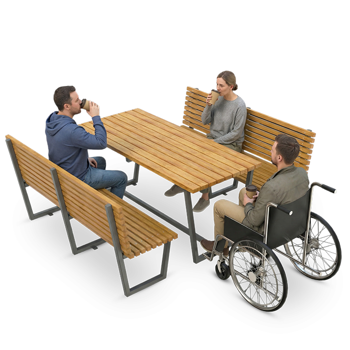 Table Bergen avec bancs