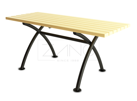 table avec plateau en bois
