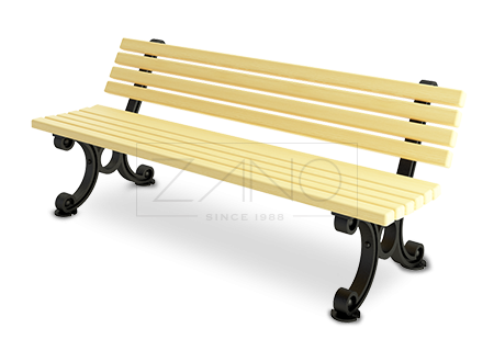 Banc public, style rétro