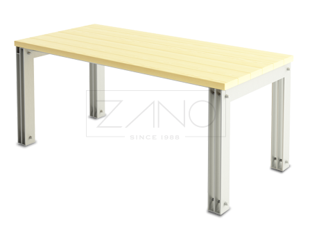 table pieds en inox