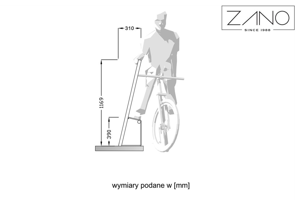 Repose-pied pour cyclistes - dimensions – profil