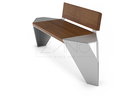 Banc IVO avec dossier | ZANO Mobilier urbain