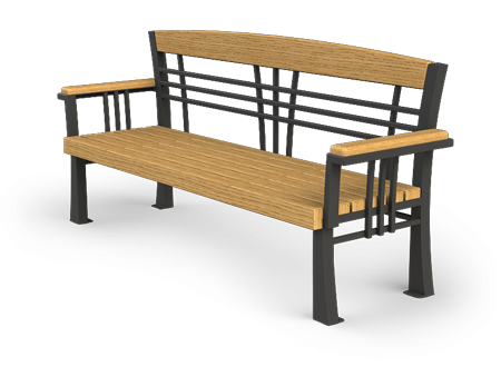 Mobilier urbain banc public