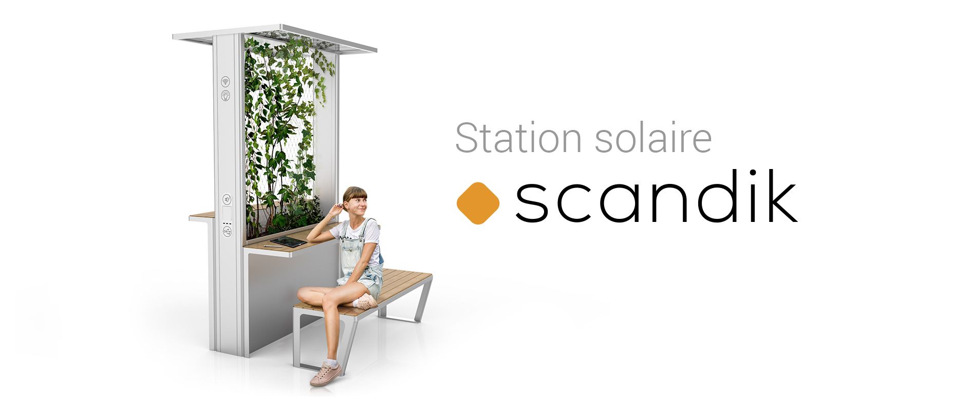 Station solaire Scandik | ZANO Mobilier urbain