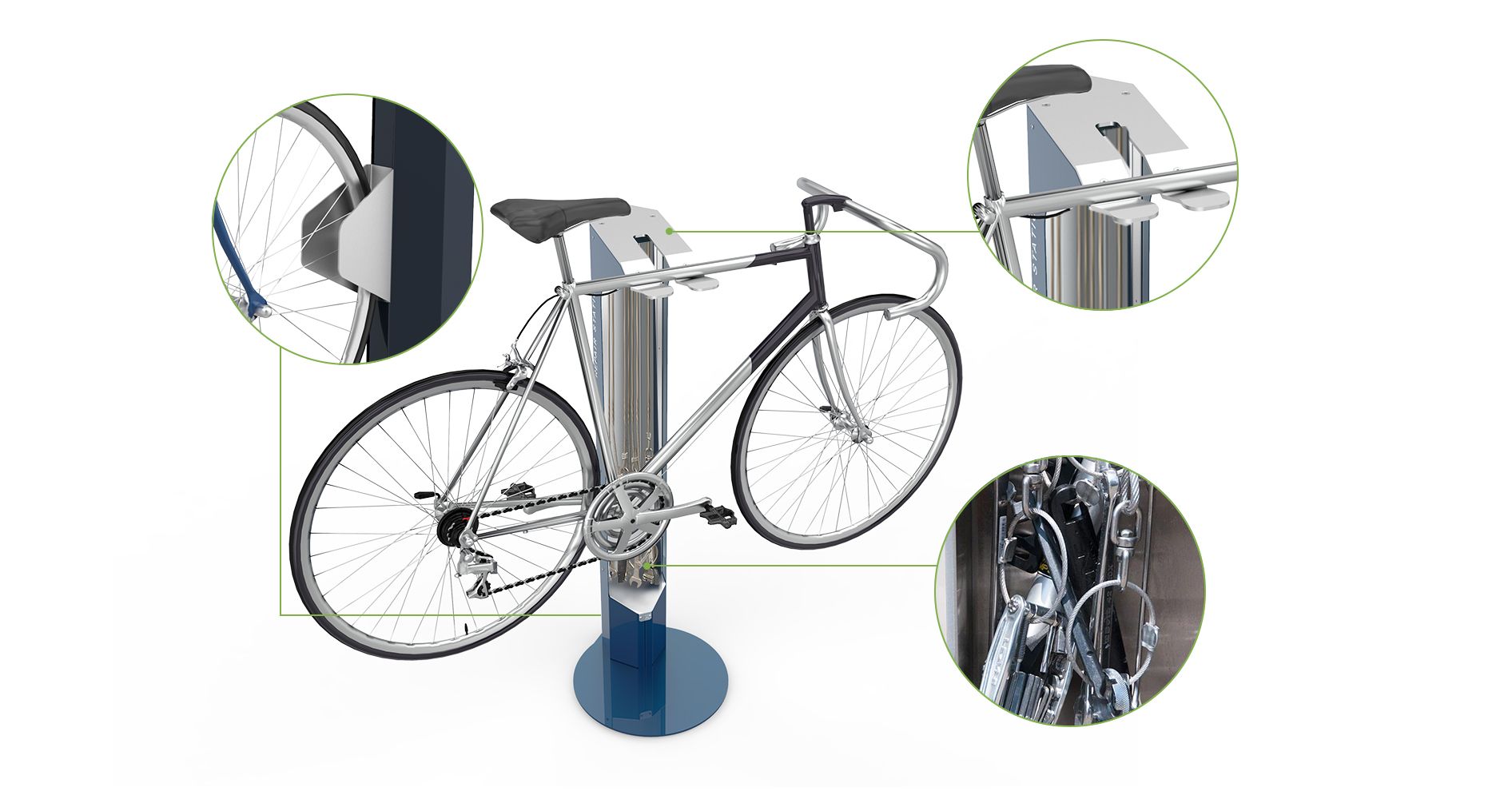 équipement de la station de vélo Stilo équipement de la station de vélo Stilo