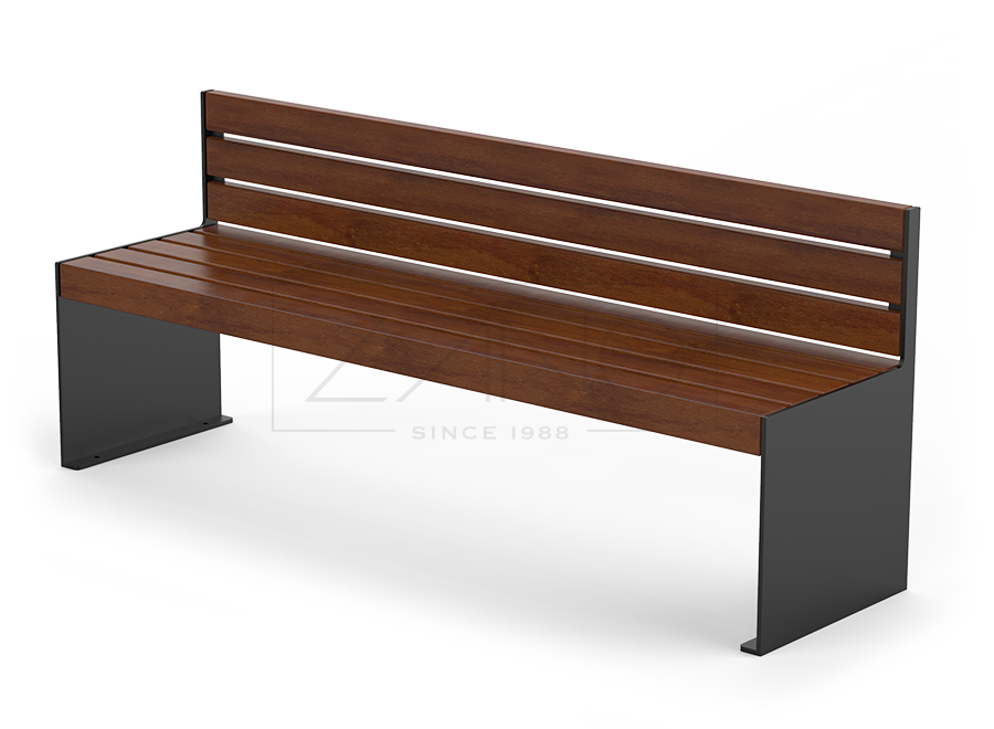 Mobilier urbain banc bois