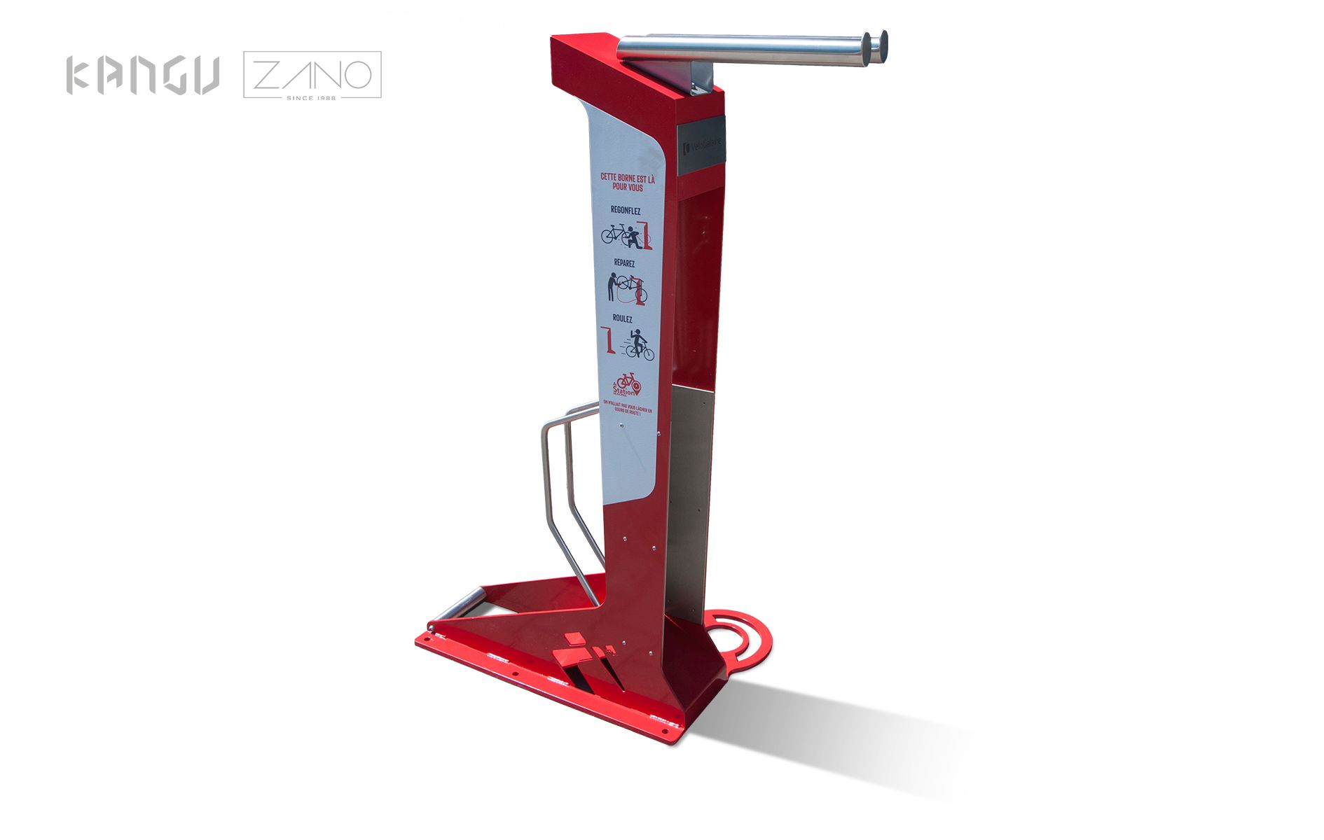 Station de réparation de vélo Kangu | ZANO Mobilier urbain Station de réparation de vélo Kangu | ZANO Mobilier urbain
