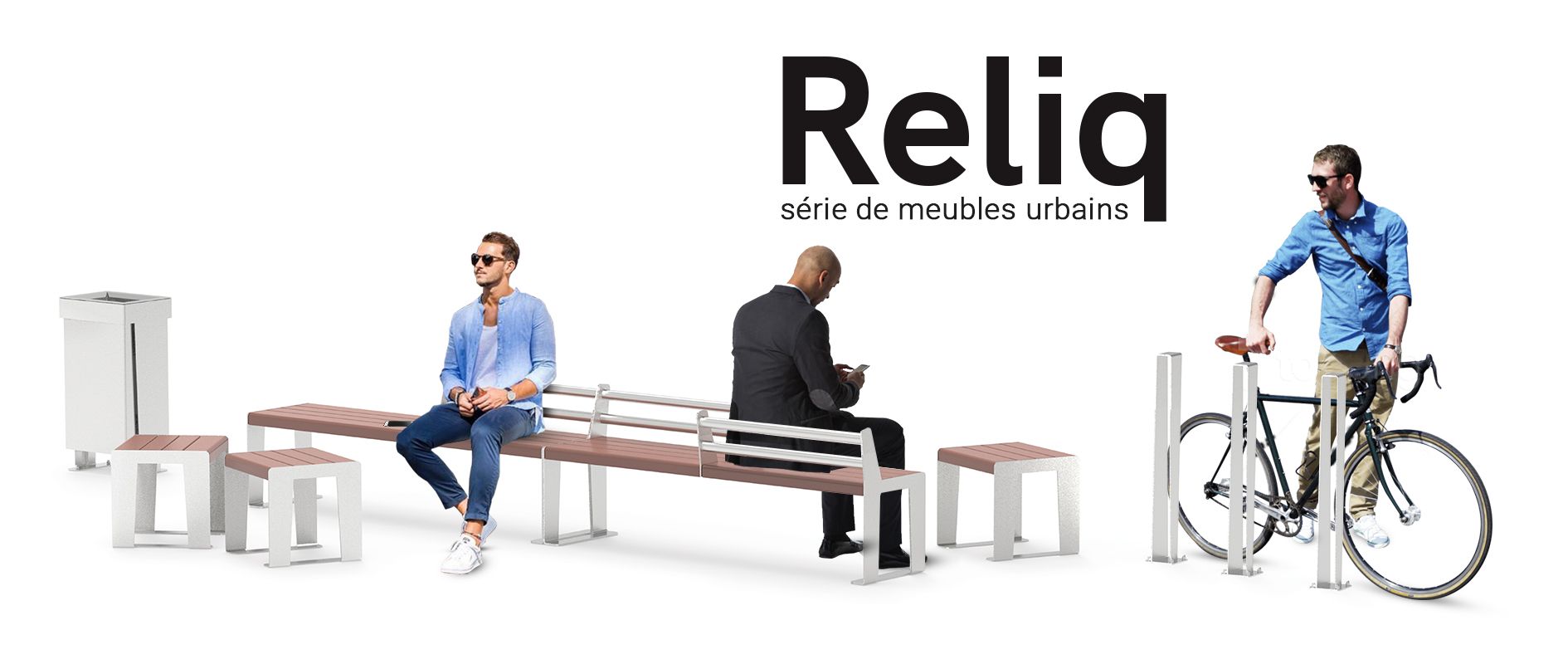 Reliq série de meubles urbains