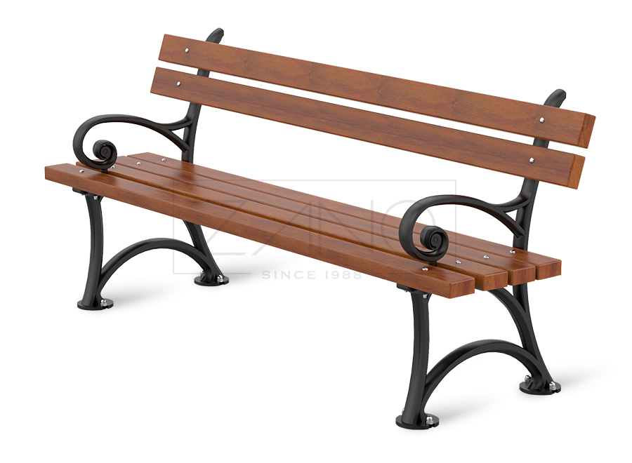 banc public avec accoudoirs