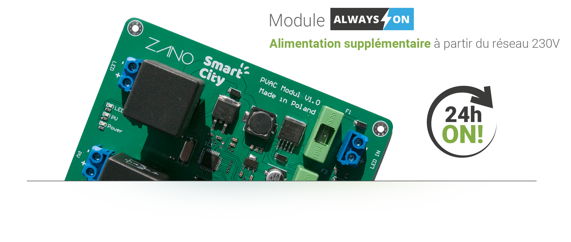 Always On! Module d'alimentation de secours pour le banc