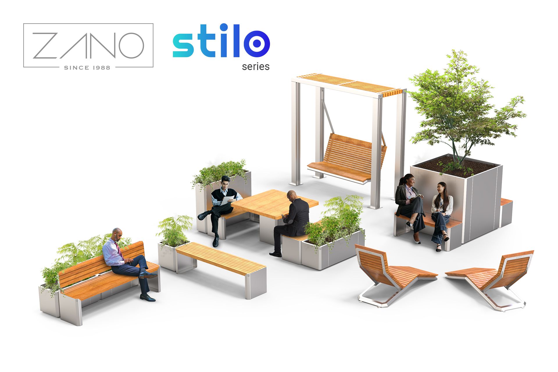 Stilo - la ligne de mobilier urbain de ZANO