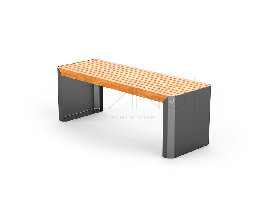 Banc Stilo 02.448.1 | acier au carbone plus bois dur